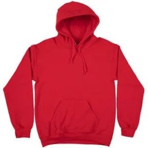 red hanes sweatshirt